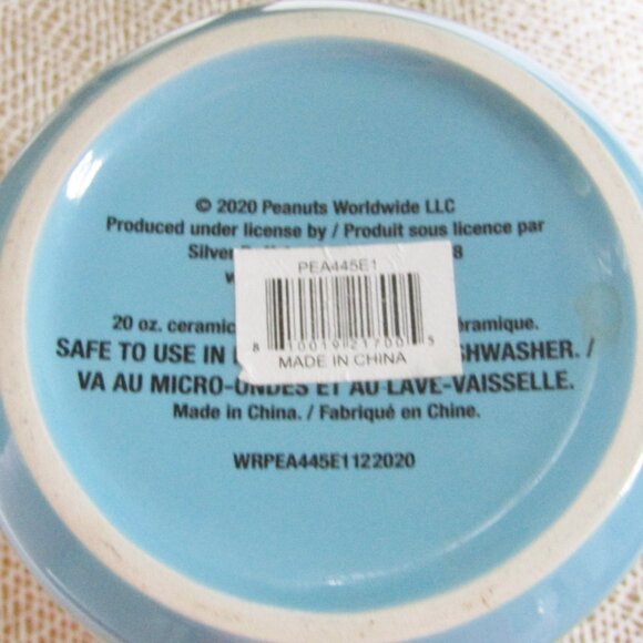 2020 Peanuts, Charlie Brown with Snoopy Ceramic Soup/Hot Cocoa Mug EUC - Picture 7 of 7